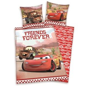 Dětské bavlněné povlečení Cars Friends Forever, 140 x 200 cm, 70 x 90 cm