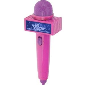 Dětský svítící mikrofon růžová, 26 cm
