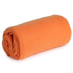 Fleecová deka Sweety Calme oranžová, 130 x 170 cm