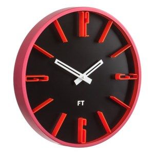 Future time FT6010BK Numbers Designové nástěnné hodiny, pr. 30 cm