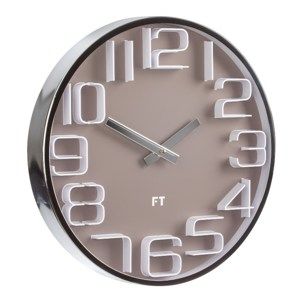 Future Time FT7010BR Numbers Designové nástěnné hodiny, pr. 30 cm