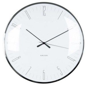 Karlsson 5623WH Designové nástěnné hodiny, 40 cm