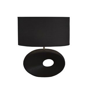 Keramická stolní lampa Qenny 10, černá