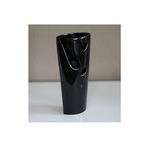 Keramická váza černá, 27 cm