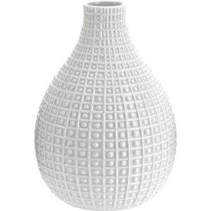 Keramická váza Pompei šedá, 28 cm