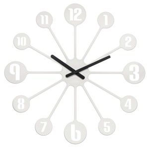 Koziol Nástěnné hodiny Pinball bílá, pr. 45 cm