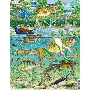 Larsen Puzzle Zvířata v rybníku, 50 dílků