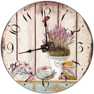 Nástěnné hodiny Lavender, 30 cm