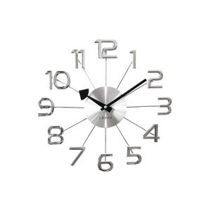 Nástěnné hodiny Lavvu Design Numerals LCT1040  stříbrná, pr. 37 cm