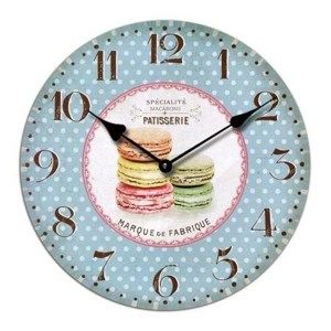 Nástěnné hodiny Macarons, 34 cm