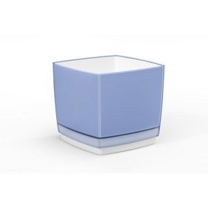 Plastový květináč Cube 150 modrá