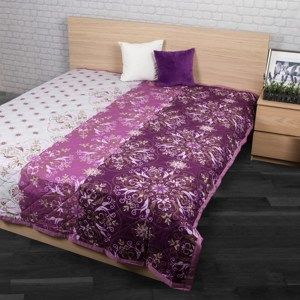 Přehoz na postel Alberica fialová, 240 x 200 cm