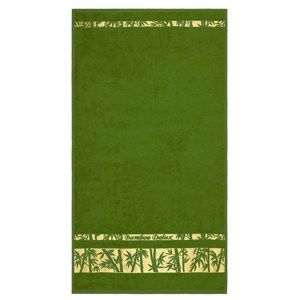 Ručník Bamboo Gold tmavě zelená, 50 x 90 cm