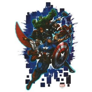 Samolepicí dekorace Avengers, 48 x 29 cm