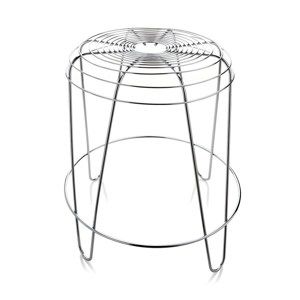 Stolička A Tempo 45 cm, stříbrná