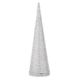 Svíticí LED dekorace kužel Diamonds, 47 cm