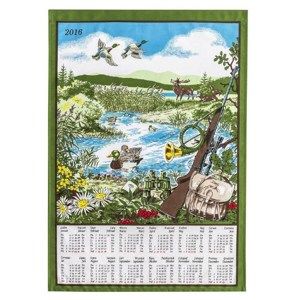 Textilní kalendář 2016 Myslivecký, 45 x 65 cm
