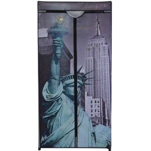 Textilní šatní skříň 75 x 160 x 45 cm, New York