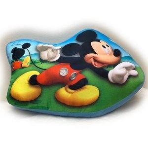 Tvarovaný polštářek Mickey Mouse, 34 x 30 cm
