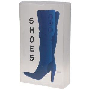 Úložný box na vysoké boty 51,5 x 30 x 11,5 cm, modrá