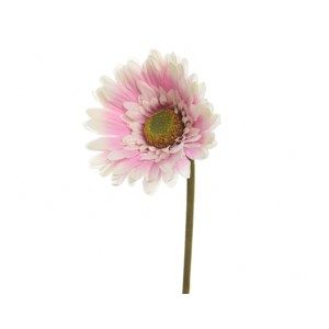 Umělá Gerbera světle růžová, 50 cm