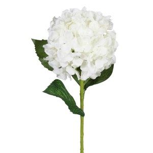 Umělá květina Hortenzie bílá