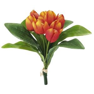 Umělá květina svazek Tulipánů oranžová