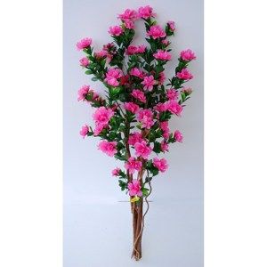 Umělá kvetoucí Azalka v květináči tmavě růžová, 120 cm