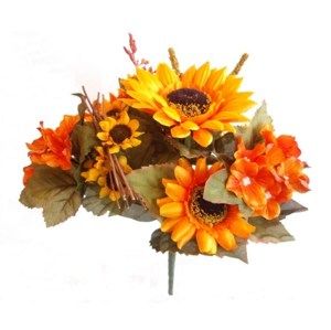 Umělá kytice Slunečnic a hortenzií