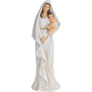 Vánoční dekorace Marie s Ježíškem, 22 cm