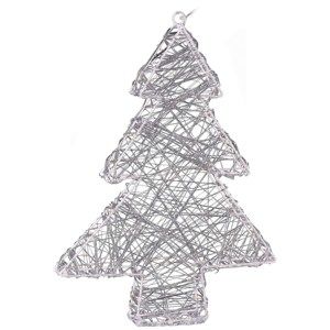 Vánoční drátěný stromek Rivoli stříbrná, 20 LED