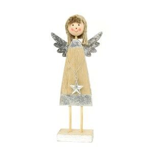 Vánoční dřevěný anděl Beatrice, 21 cm