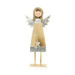 Vánoční dřevěný anděl Beatrice, 28 cm