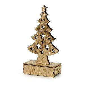 Vánoční dřevěný stromek Granville, 6 LED