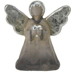 Vánoční keramický anděl Lanciano, 15 cm