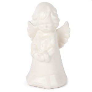 Vánoční porcelánový anděl Michael, 15 cm