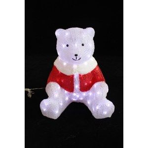 Vánoční svítící dekorace Medvídek, 80 LED