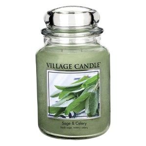Village Candle Vonná svíčka Svěží šalvěj -Sage Celery, 269 g