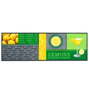 Vnitřní kuchyňská rohožka Lemons, 50x150 cm